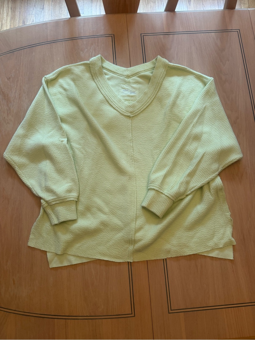 aerie Light Lime V-Neck Sweater